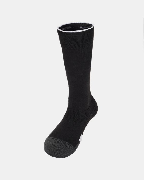 Women's UA Alto Over-The-Calf Socks in Black image number 1